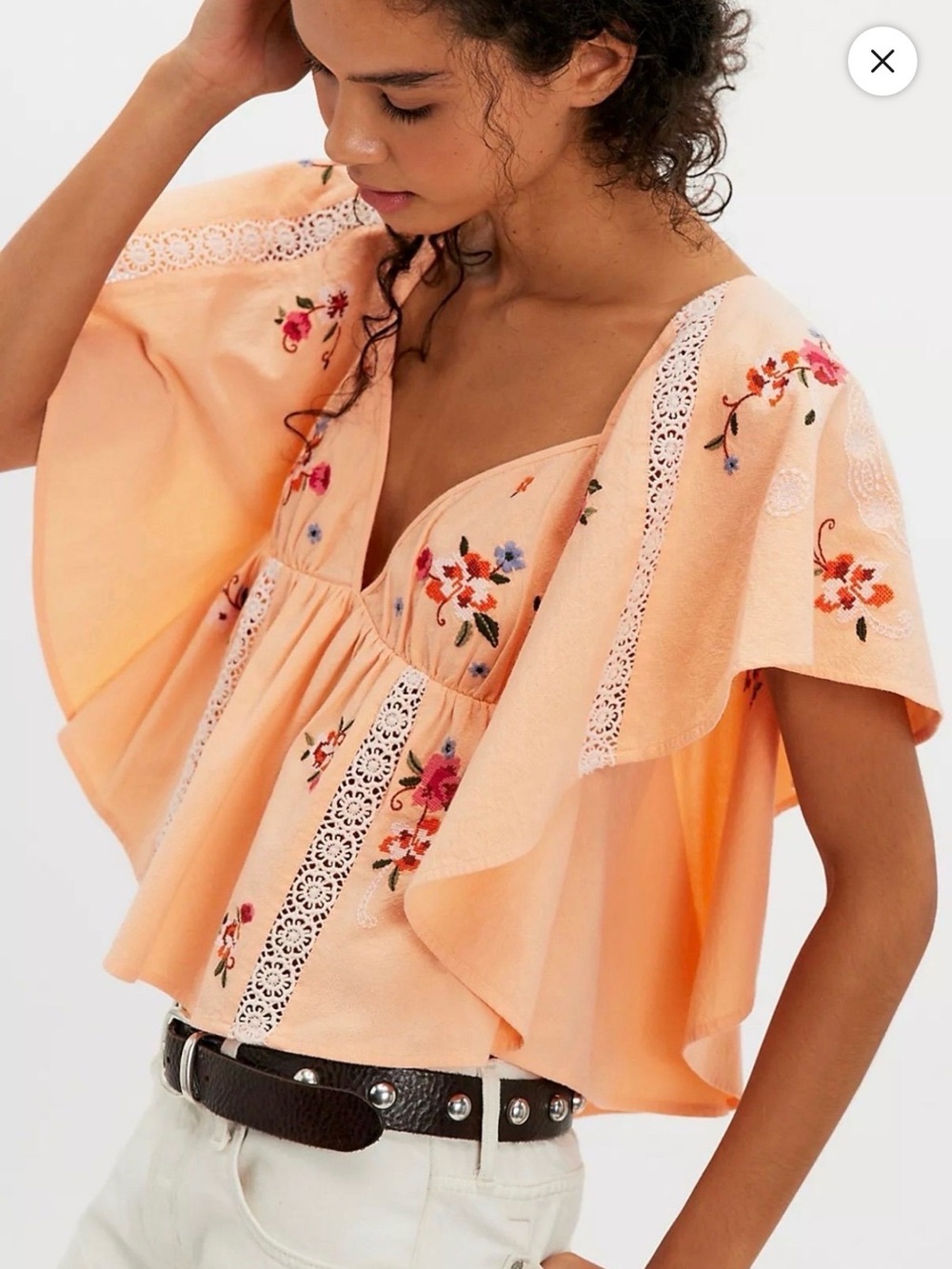 Free People Make Me Yours Blouse MSRP $168